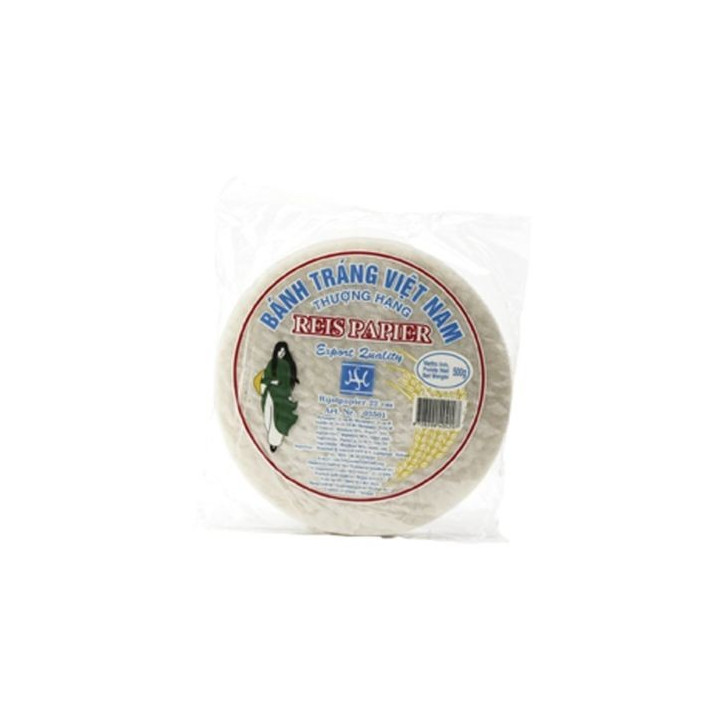 Reispapier für Frühlingsrollen orientalische Speisen rice paper rund Ø 22cm