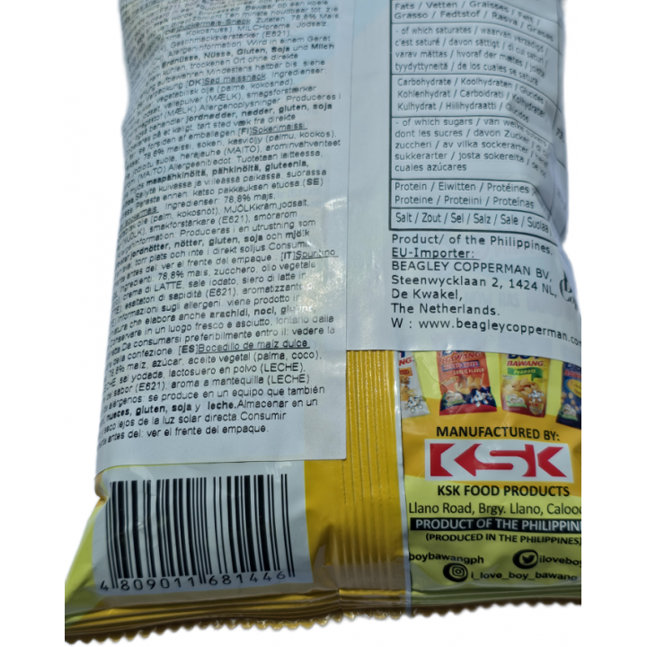 Boy Bawang Cornick Golden Sweet Corn Butter Flavor 100g Frittierter Mais mit Buttergeschmack