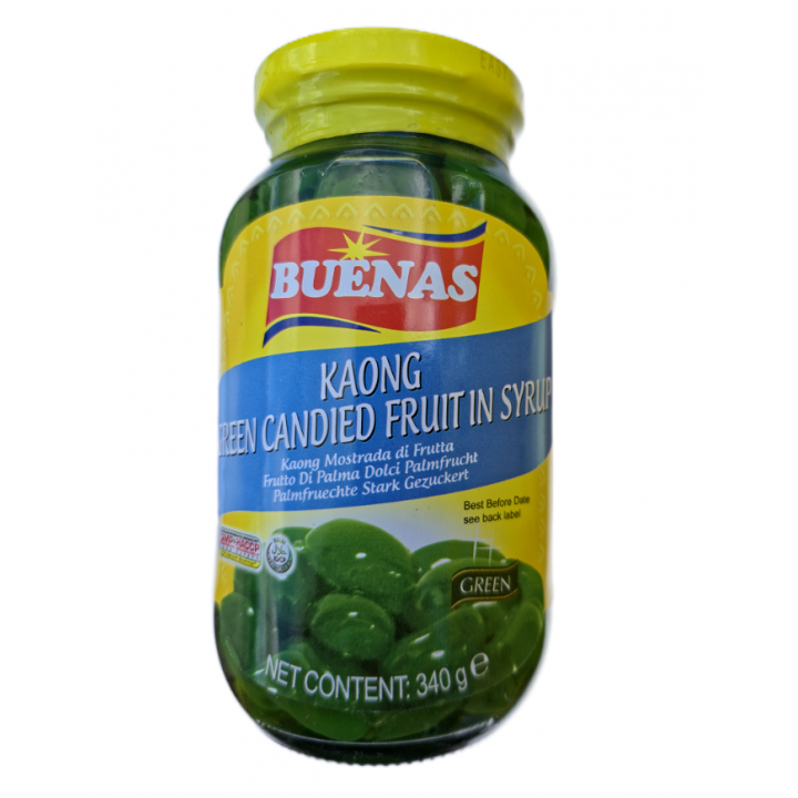 Buenas Kaong Candied Fruit in Syrup (Green)340g, in Sirup eingelegte, gezuckerte Palmfrucht