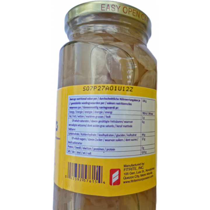 Monika Kaong Candied Fruit in Syrup 340g, in Sirup eingelegte, gezuckerte Palmfrucht