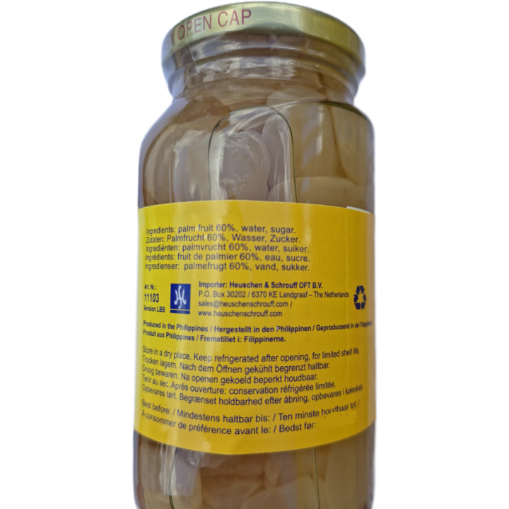 Monika Kaong Candied Fruit in Syrup 340g, in Sirup eingelegte, gezuckerte Palmfrucht