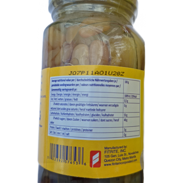 Monika Halo-Halo  Fruit-Mix in Syrup 340g, in Sirup eingelegte, gezuckerte Früchte&Bohnen