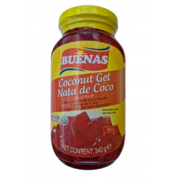Nata de Coco RED Kokosgelee in Sirup 340g Buenas