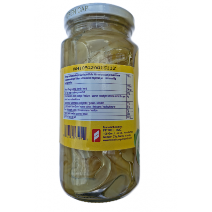 Monika Macapuno kandiertes Kokosfruchtfleisch in Sirup 340g