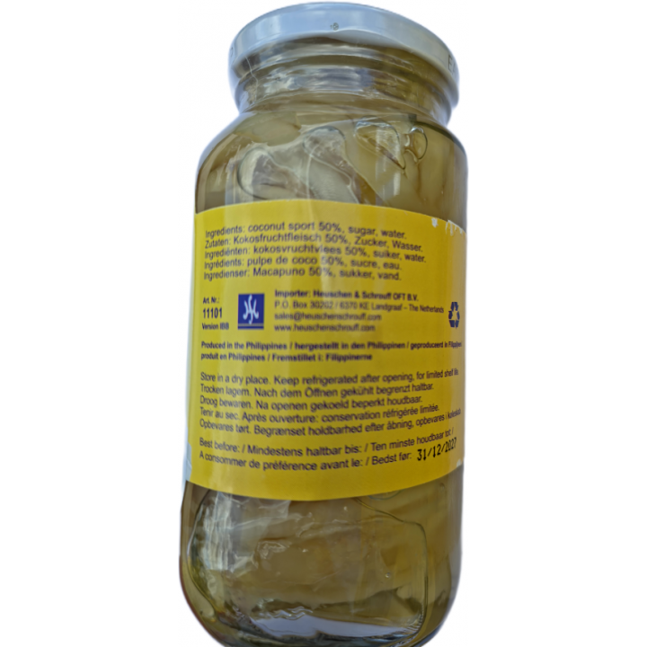 Monika Macapuno kandiertes Kokosfruchtfleisch in Sirup 340g