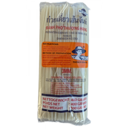 Chantaboon-Reisnudeln (3 mm) 400g Oriental Food Thailändische Reis-Bandnudeln