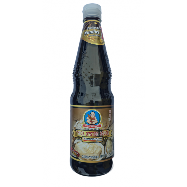 Thick Oyster Sauce 815g Dek Som Boon  dickflüssige Austernsauce Thailand Würzsauce Woksauce Marinade