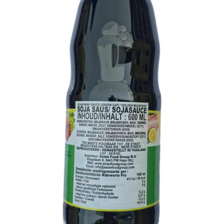 Golden Mountain  Seasoning Sauce 600ml  thailändische Würz-/Sojasauce