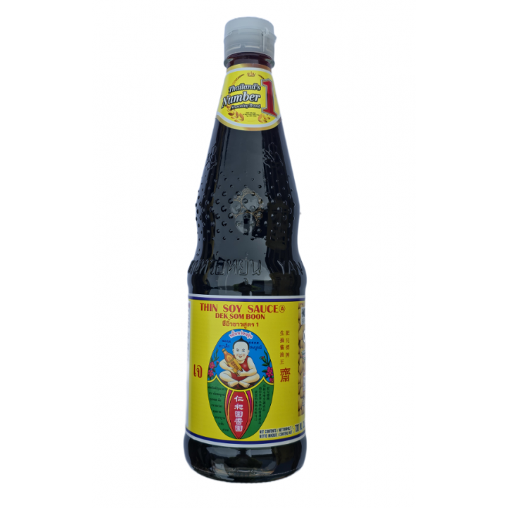 Thin Soy Sauce 700ml Dek Som Boon helle Sojasauce  light soy sauce