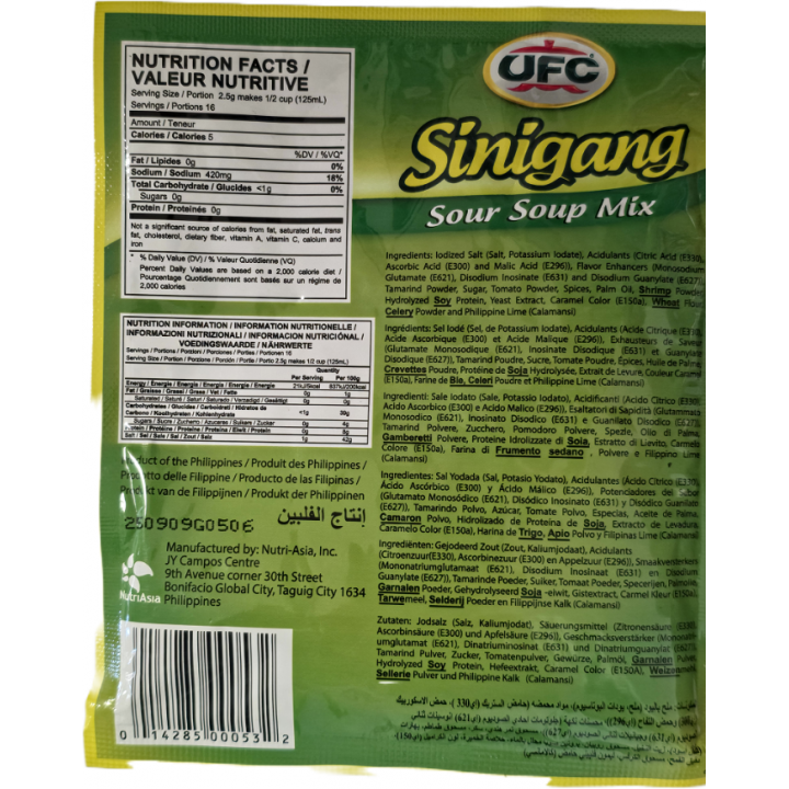 Sinigang Sour Soup Mix 40g UFC Würzmischung für saure Suppe
