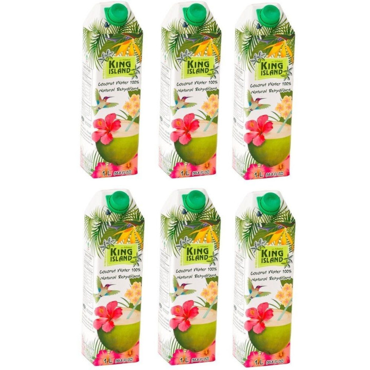 6 L Kokosnusswasser 100% Kokoswasser 100% Natur Kokossaft coconut water vegan