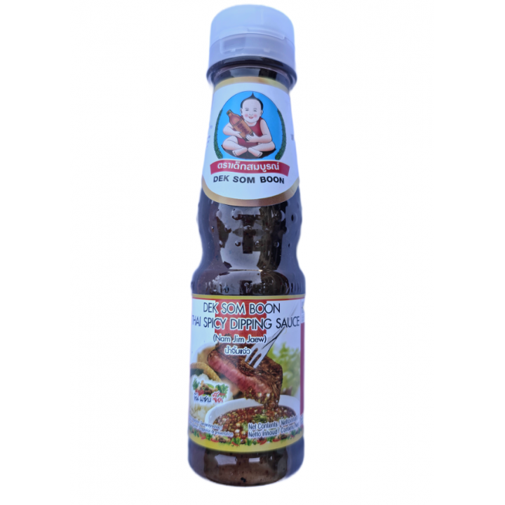 Thai Spicy Dipping Sauce Nam Jim Naew Dek Som Boon 135ml Würzige Thai-Dipsauce