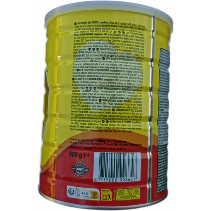 Nido Instant Full Cream Milk Powder Nestle 900g Instant Vollmilchpulver