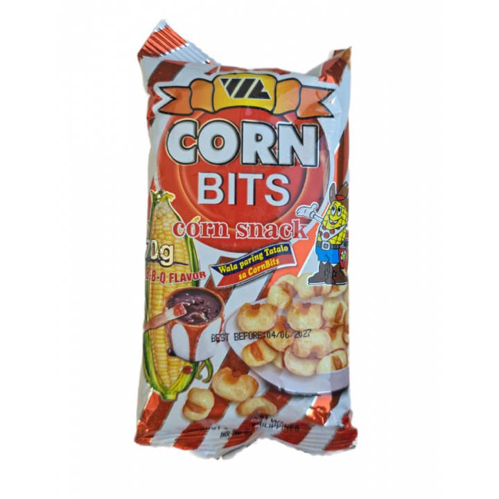 Corn Bits Corn Snack BBQ 70g WL Knuspriger Maissnack mit Barbecue -Geschmack