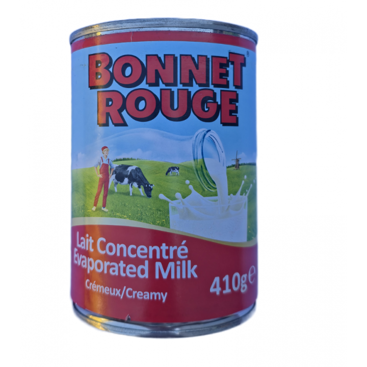 Bonnet Rouge Evaporated Milk 410g cremige Kondensmilch mit Vitamin D