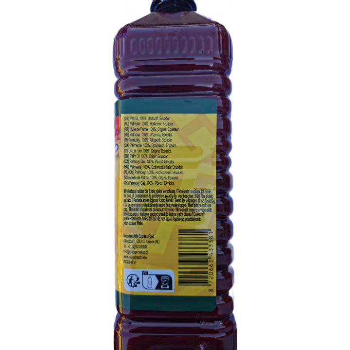 Palm Oil Zomi Afro Oase 1L 100% Palmöl