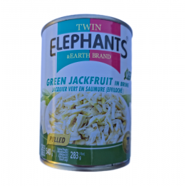 Green Jackfruit pulled 540g Twin Elephants grüne gezupfte Jackfrucht in Lake Fleischalternative