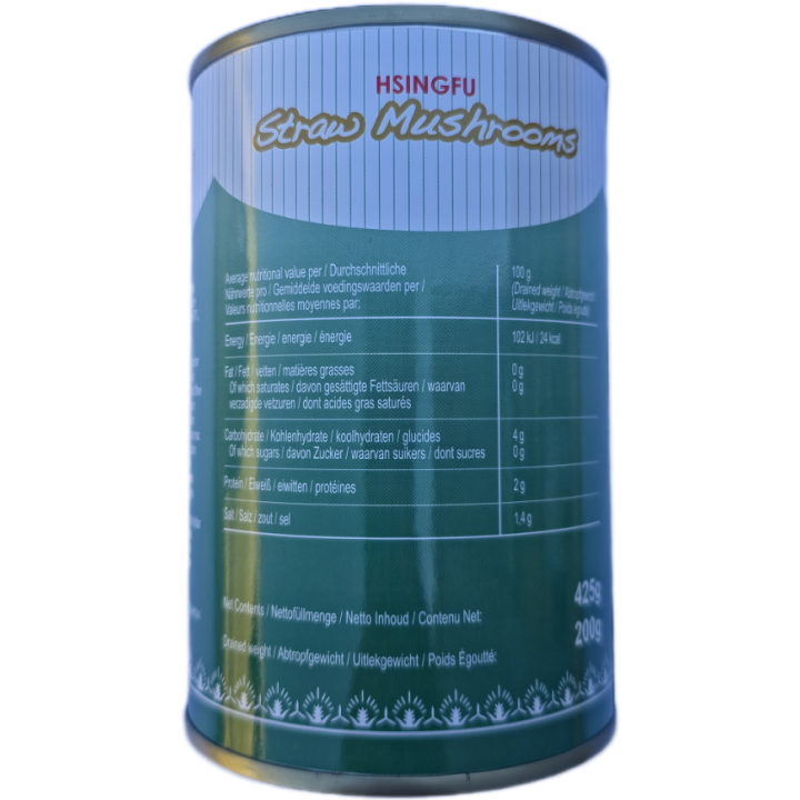 Straw Mushrooms 425g Spring Happiness Strohpilze