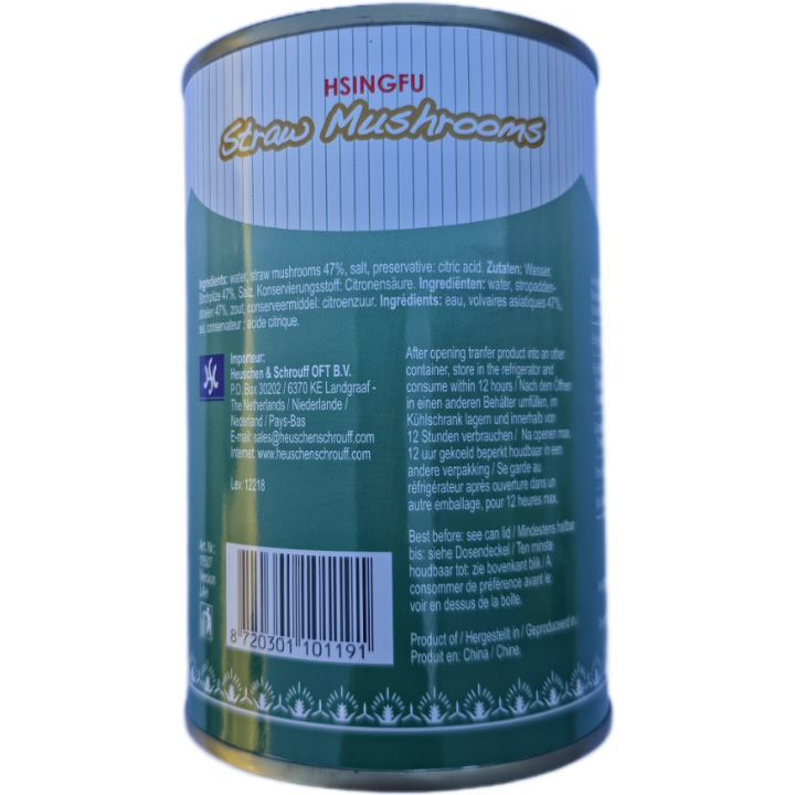Straw Mushrooms 425g Spring Happiness Strohpilze