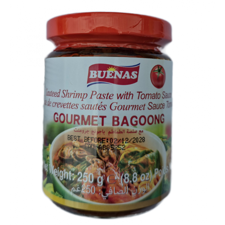 Gourmet Bagoong Shrimp Paste with Tomatosauce 250g Buenas Garnelenpaste mit Tomatensauce