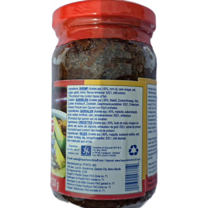 Guisado Bagoong Shrimp Paste Spicy 230g Dagupan gebratene scharfe Garnelenpaste