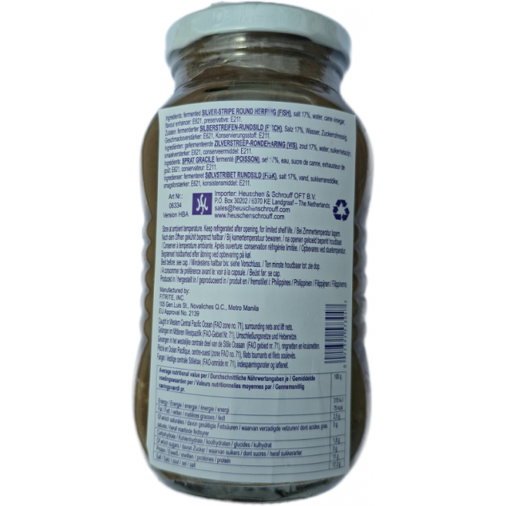 Monamon Dilis Fermented salted silver-stripe round Herring 340g Monika fermentierter gesalzener Silberstreifen-Rundsild