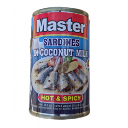 Sardines in Coconut Milk hot&spicy 155g Master Sardinen in scharfer Kokosmilch Ginataang Sardinas