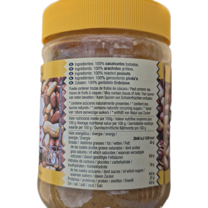 Peanut Paste 500g pcd 100% reine Erdnusspaste ohne Zuckerzusatz,natürliche Erdnussbutter ohne Zusätze