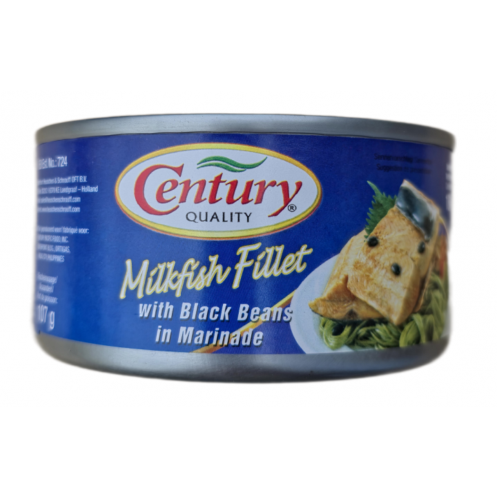 Milkfish Fillet with Black Beans in Marinade 184g Century Milchfischfilet mit schwarzen Bohnen in Marinade Taosi