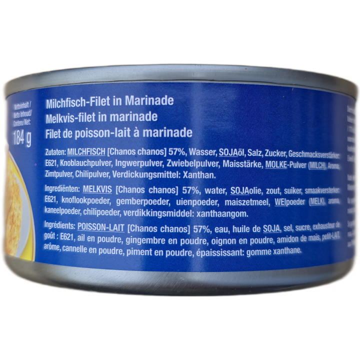 Milkfish Fillet  in Marinade 184g Century Milchfischfilet in Marinade Bangus