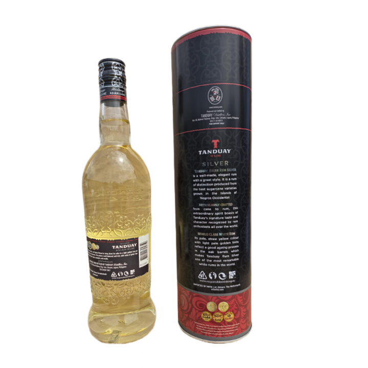 Silver Tanduay Asian Rum 700ml 40%Vol Philippinischer Rum