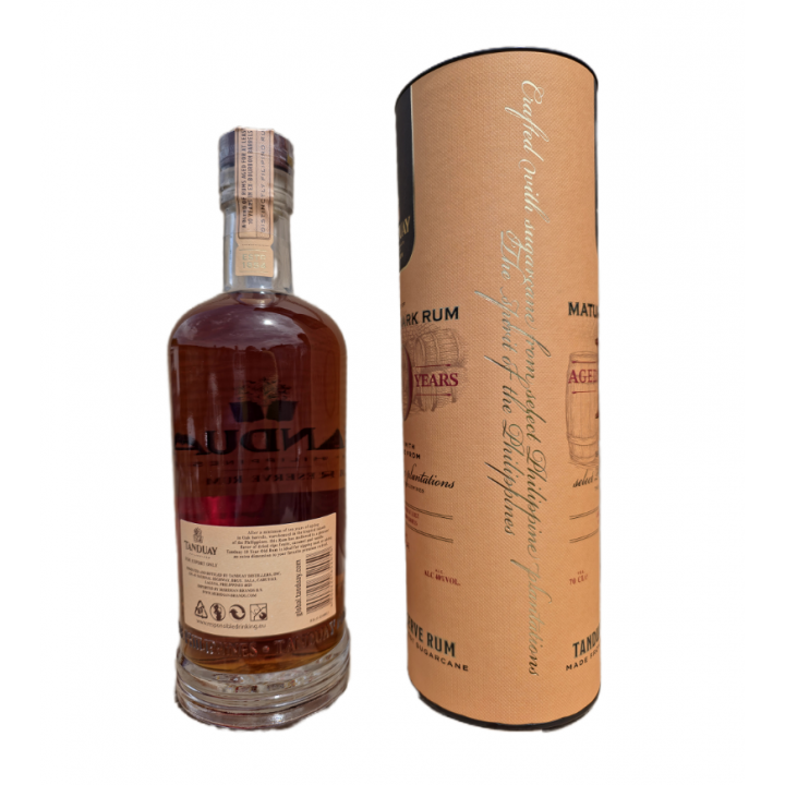 Tanduay 10 Years Old Reserve Dark Rum 700ml 40%Vol Matured Dark Rum