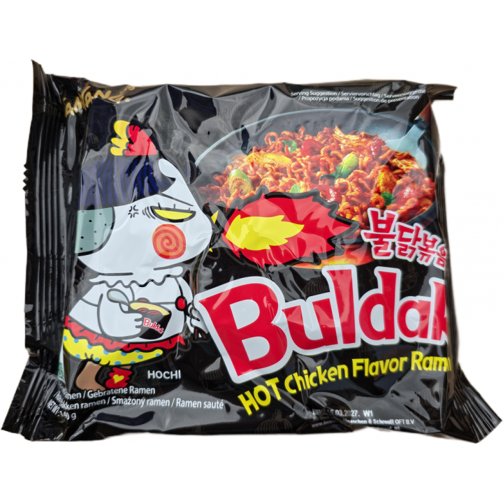 Buldak Original Hot Chicken Ramen 140g  Samyang  scharfe Korea Instant Nudeln