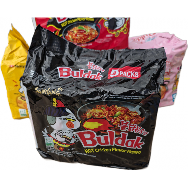 Buldak Original Hot Chicken Ramen 5x140g  Samyang  scharfe Korea Instant Nudeln