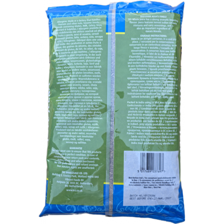Whole Jeera 1kg TRS Ganze Kreuzkümmel-Samen