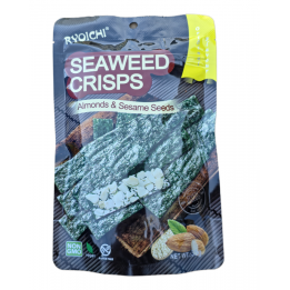 Seaweed Crisps 35g Ryoichi Knuspriger Nori- Algensnack mit Mandeln und Sesam