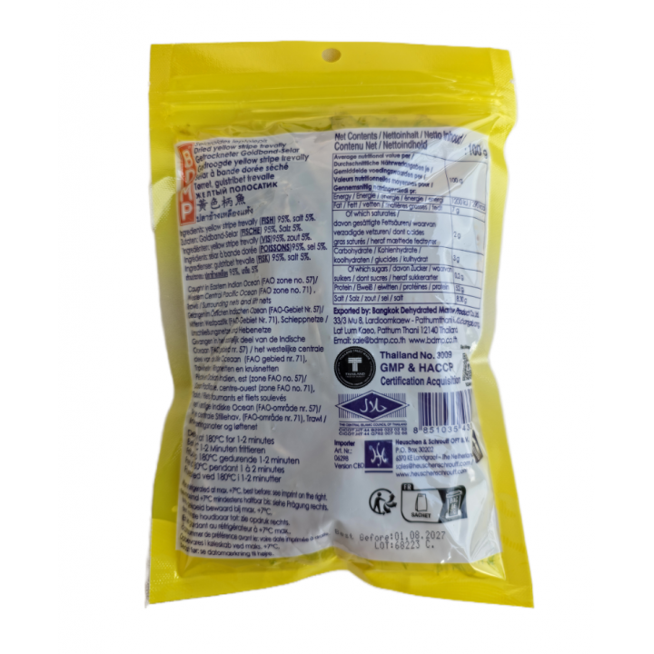 Dried Fish 100g BDMP Getrockneter, gesalzener Goldband-Selar
