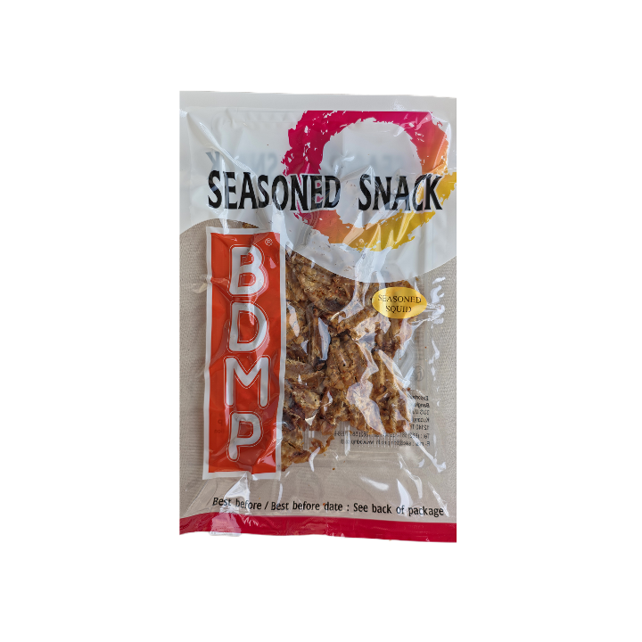 Seasoned Snack Dried Squid 50g BDMP Getrockneter, pikant gewürzter Tintenfisch