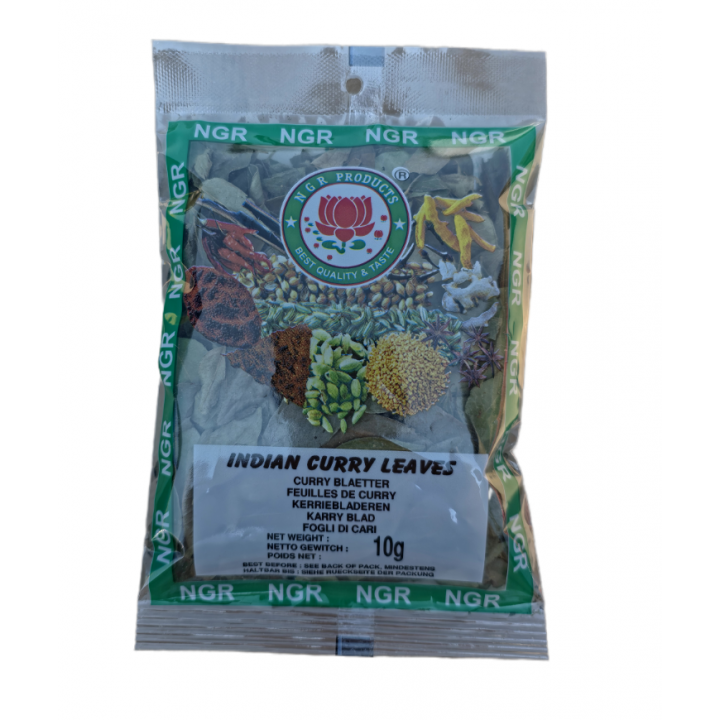 Indian Curry Leaves 10g NGR getrocknete Curry-Blätter ohne Zusätze