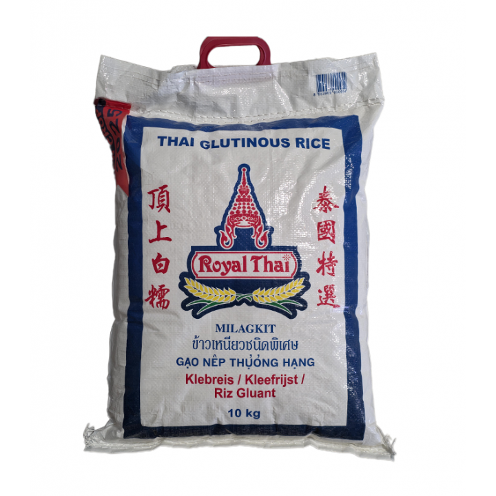 Klebreis Milagkit Royal Thai, 10kg, Thai Glutinous Rice, Sticky Rice AAAAA