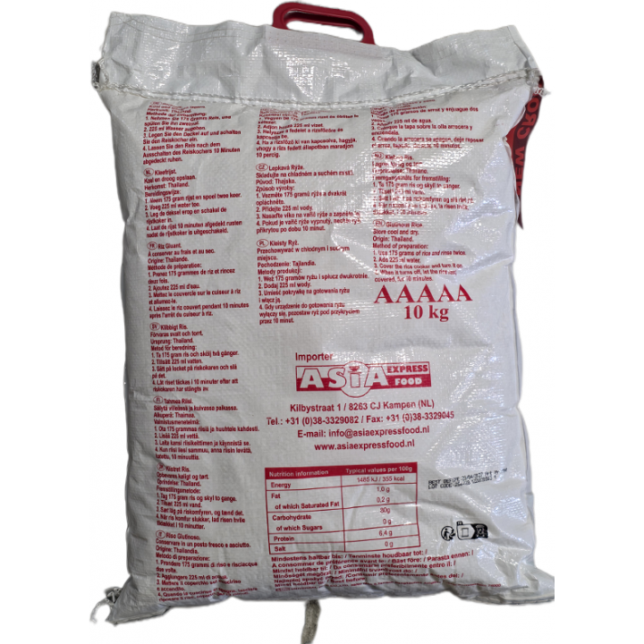 Klebreis Milagkit Royal Thai, 10kg, Thai Glutinous Rice, Sticky Rice AAAAA