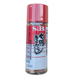 Nanami Togarashi Chilli Pepper 15g S&B Japanische Würzmischung aus sieben Gewürzen mit Chili