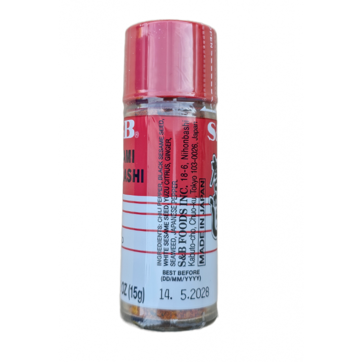 Nanami Togarashi Chilli Pepper 15g S&B Japanische Würzmischung aus sieben Gewürzen mit Chili