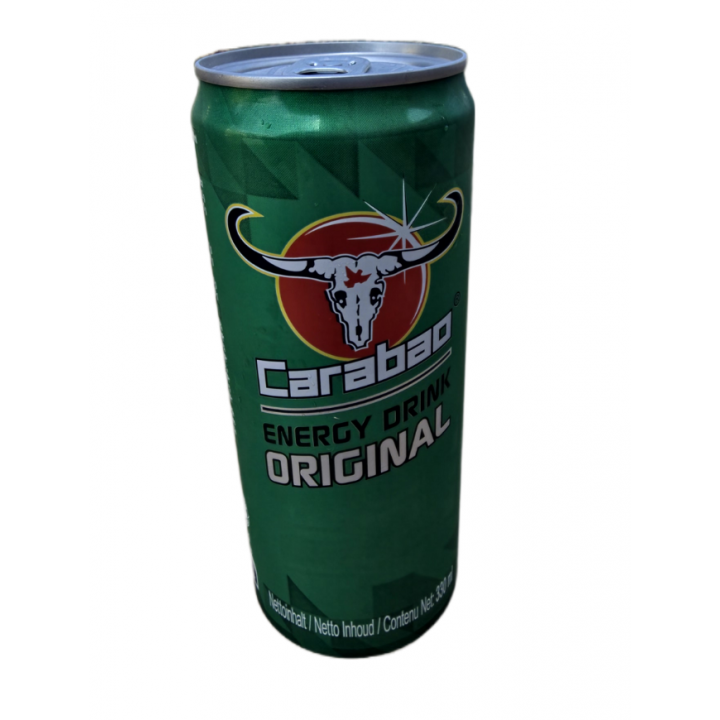 Carabao Energy Drink Original 330ml Thai Erfrischungsgetränk mit Kohlensäure und Koffein