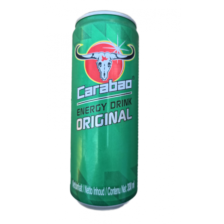 Carabao Energy Drink Original 330ml Thai Erfrischungsgetränk mit Kohlensäure und Koffein