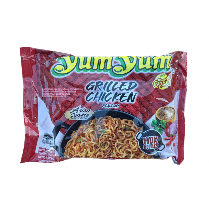 Yum Yum Grilled Chicken Flavor Hot 70g Thai Instant Nudeln Grillhähnchen-Geschmack