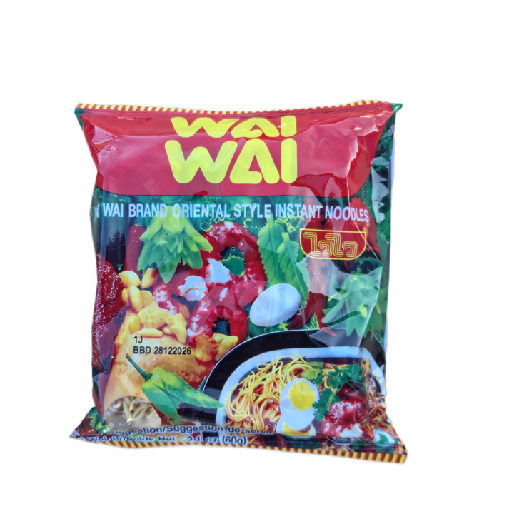 Wai Wai Oriental Style Instant Noodles 60g  Thai Instant Nudeln Orientalisch