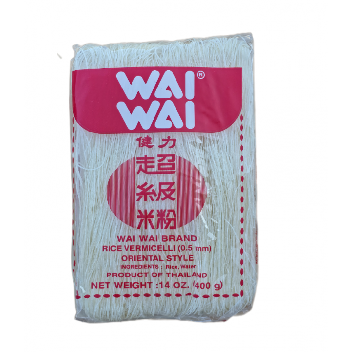 Rice Vermicelli 0,5mm 400g Wai Wai Reis-Fadennudeln
