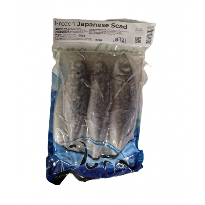 Japanese Scad, Japanische Holzmakrele 8-12 St. 800g TIEFKÜHL Jona