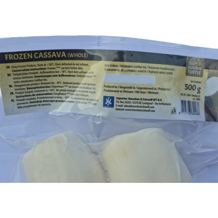 assava (ganz) 500g TIEFKÜHL Cassava Tapioka Maniok  Manioc Tapioca Yuca